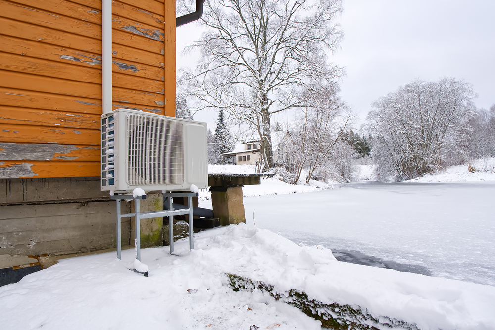 tepelné čerpadlo v zimě - účinnost, COP, EER, SCOP, SEER, topný faktor